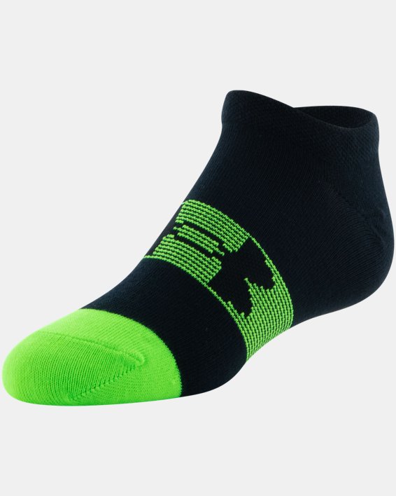 Boys' UA Essential Lite No-Show Socks 6-Pack, Black, pdpMainDesktop image number 14